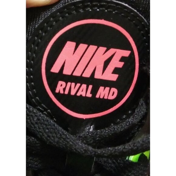 Nike 616312 rival MD women size 10 neon green racing metal spikes sneaker shoes - Picture 8 of 9